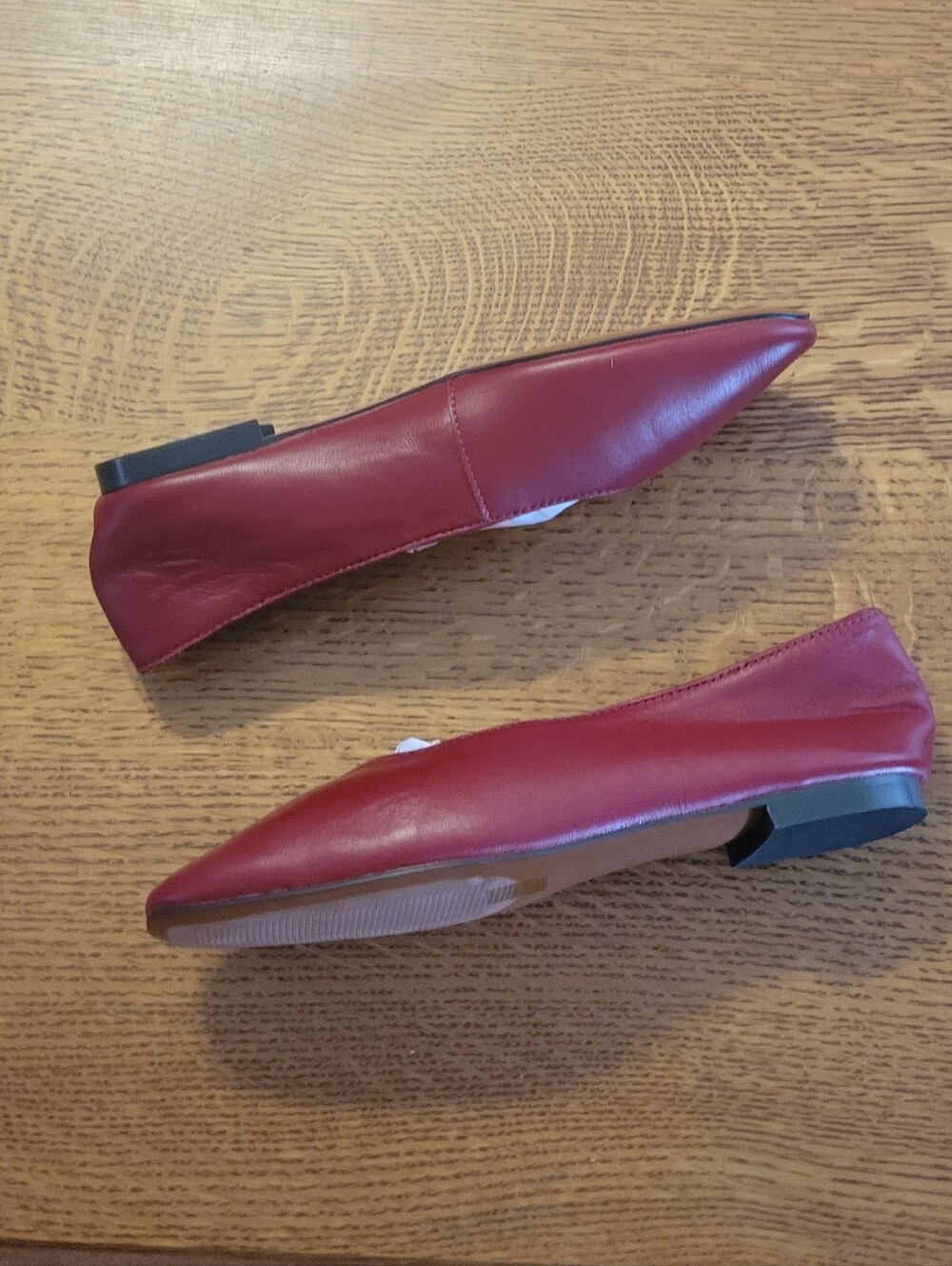Madewell Mylie Leather Ballet Flats - Red - Picture 6 of 11
